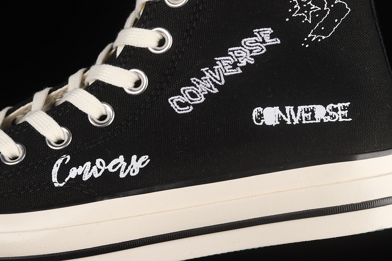 Chuck Taylor All Star 70S High Logo Black/Black/White 25