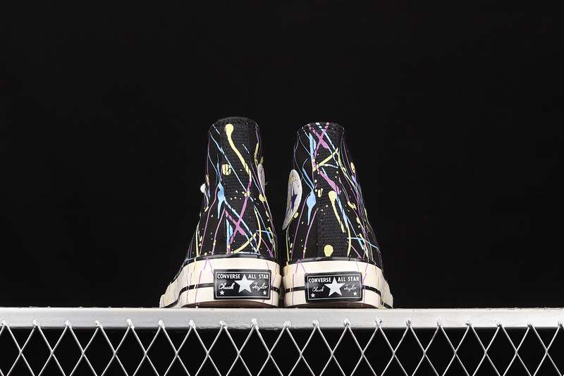 Chuck Taylor All-Star 70S High Paint Splatter Black/Hyper Magenta/Egret 15