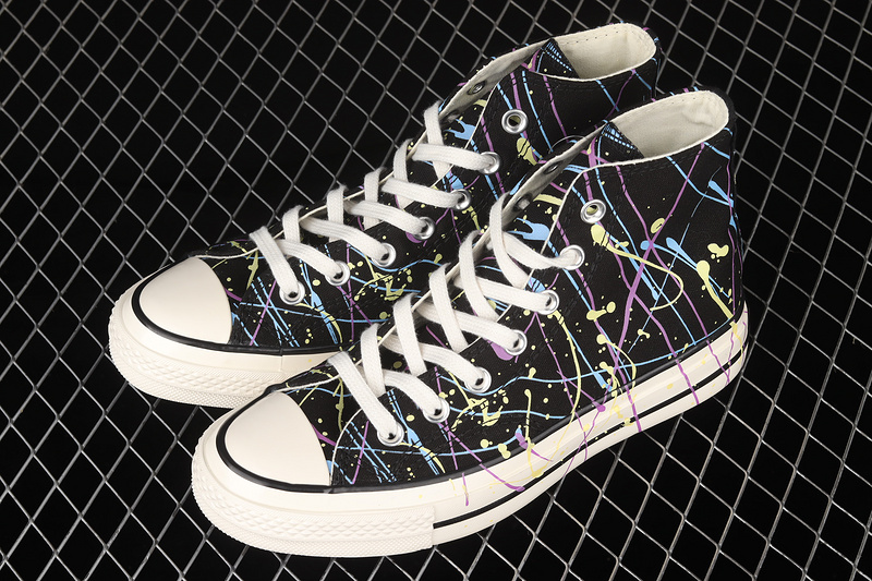 Chuck Taylor All-Star 70S High Paint Splatter Black/Hyper Magenta/Egret 19