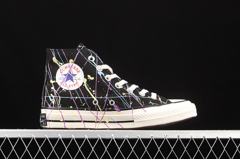 Chuck Taylor All-Star 70S High Paint Splatter Black/Hyper Magenta/Egret 25