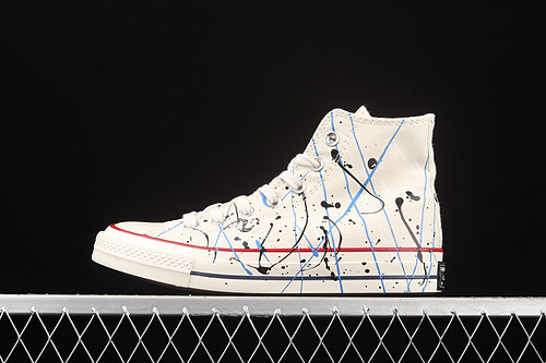 Chuck Taylor All-Star 70S High Paint Splatter Egret/Digital Blue/Egret 17