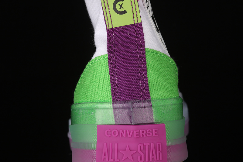 Chuck Taylor All Star Cx High Dramatic Nights White/White/Bold Wasabi 7