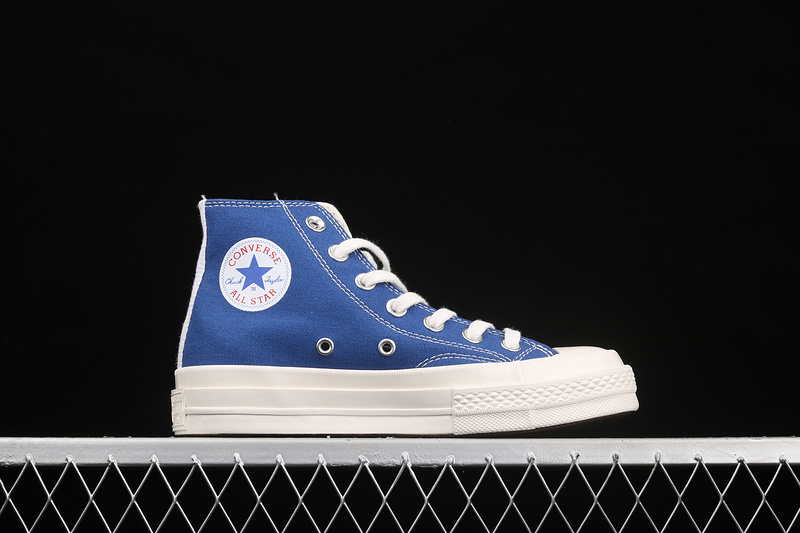 Comme Des Garçons Play X Chuck Taylor All-Star 70S High Blue Quartz/Egret/Black 21