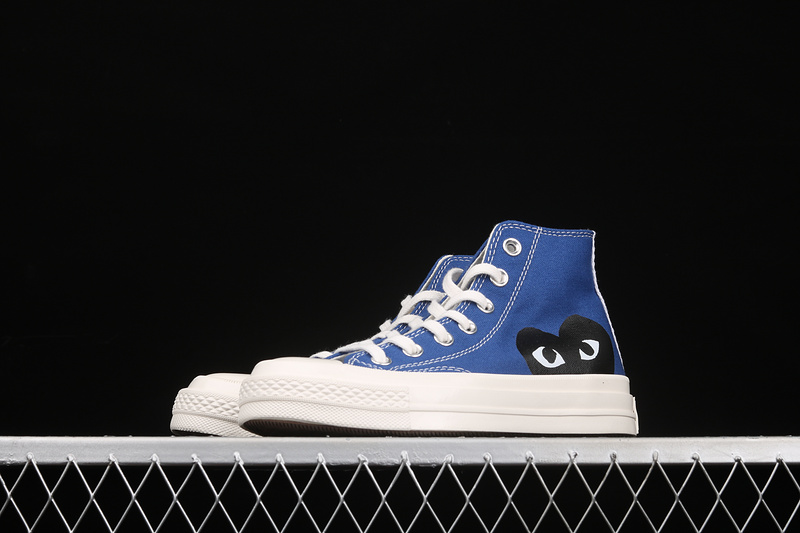 Comme Des Garçons Play X Chuck Taylor All-Star 70S High Blue Quartz/Egret/Black 25