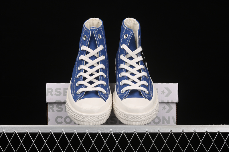 Comme Des Garçons Play X Chuck Taylor All-Star 70S High Blue Quartz/Egret/Black 29