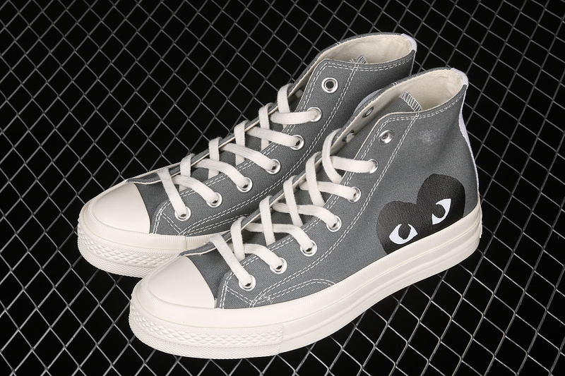 Comme Des Garçons Play X Chuck Taylor All-Star 70S High Steel Gray/Egret/Black 11