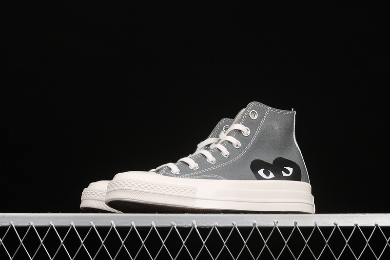 Comme Des Garçons Play X Chuck Taylor All-Star 70S High Steel Gray/Egret/Black 31