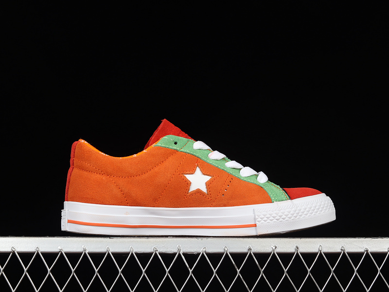 One Star Pro Hyperlocal Skate Culture Bold Mandarin/White/Green 9