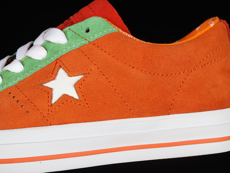 One Star Pro Hyperlocal Skate Culture Bold Mandarin/White/Green 13