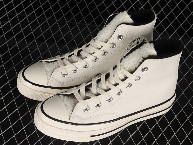 Chuck Taylor 70S High Cozy Utility Egret/Black/Egret 27