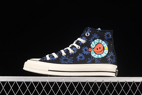 Chuck Taylor All-Star 70S High Sunny Floral Black/Washed Teal/Game Royal 5