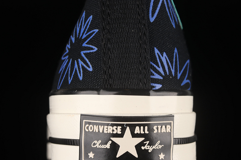 Chuck Taylor All-Star 70S High Sunny Floral Black/Washed Teal/Game Royal 19