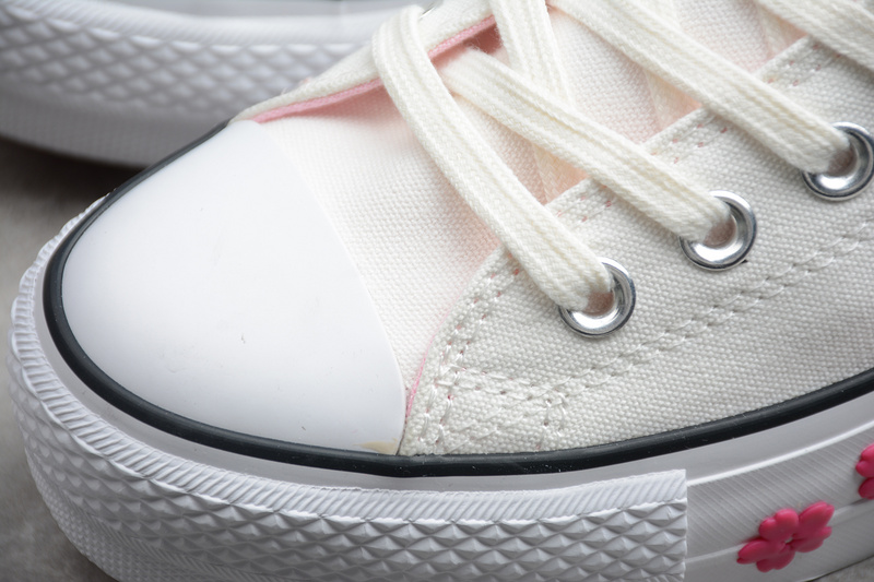 Chuck Taylor All Star Dainty Leather White/Pink 21