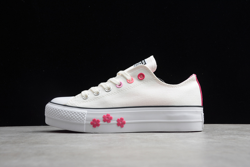 Chuck Taylor All Star Dainty Leather White/Pink 25