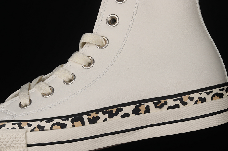 Chuck Taylor All Star 70S High Egret/White/Leopard Print 13