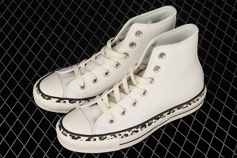 Chuck Taylor All Star 70S High Egret/White/Leopard Print 29