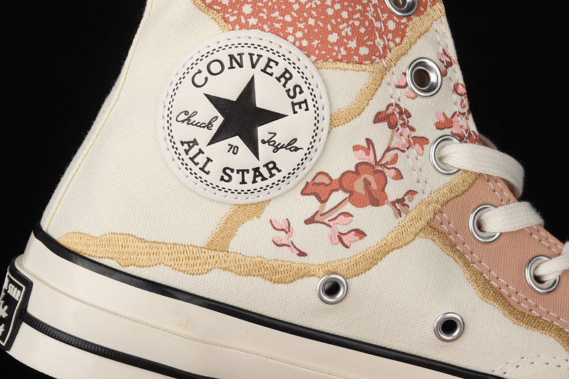 Chuck Taylor All Star 70S High Golden Repair Metallic/Floral Nude/Egret 17