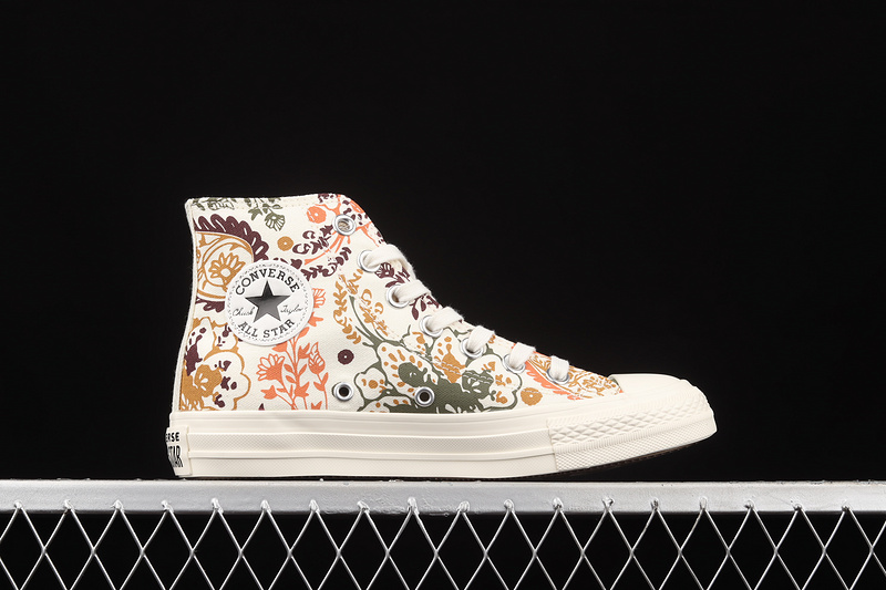 Chuck Taylor All Star High Fall Florals Egret/Field Surplus/Wheat 9