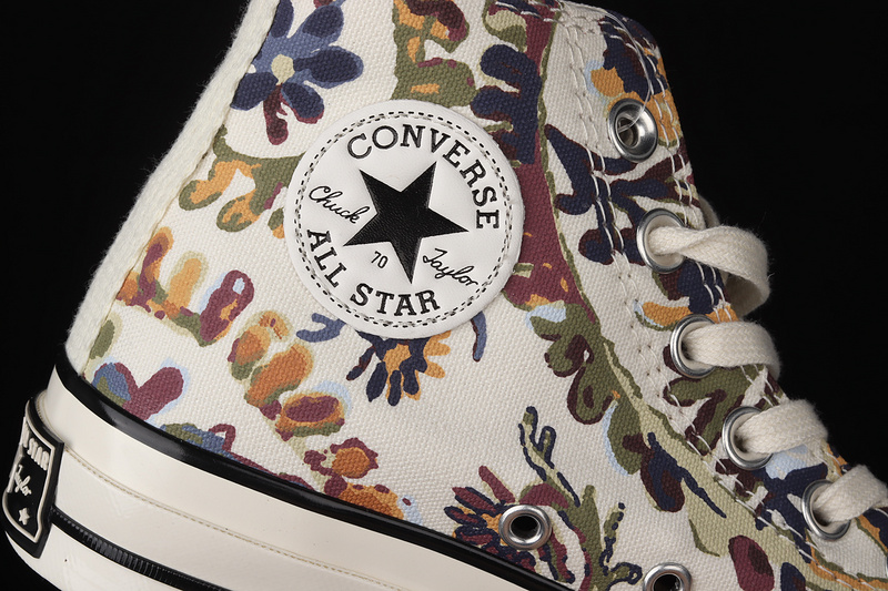 Chuck Taylor All Star 70S High Top Fall Florals White/Multi-Color/Egret 17