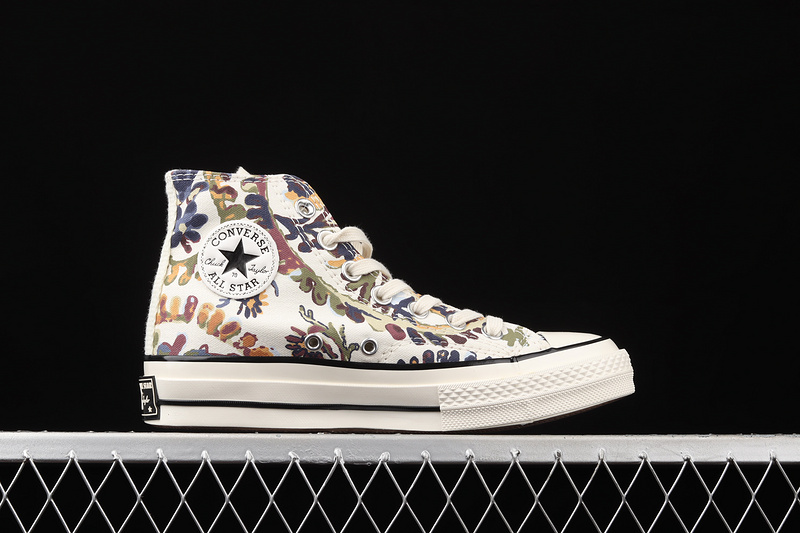 Chuck Taylor All Star 70S High Top Fall Florals White/Multi-Color/Egret 27