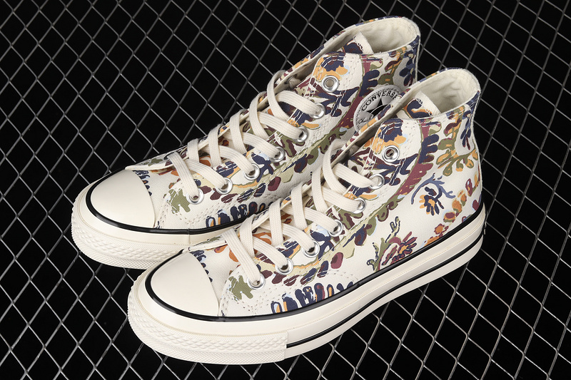 Chuck Taylor All Star 70S High Top Fall Florals White/Multi-Color/Egret 33