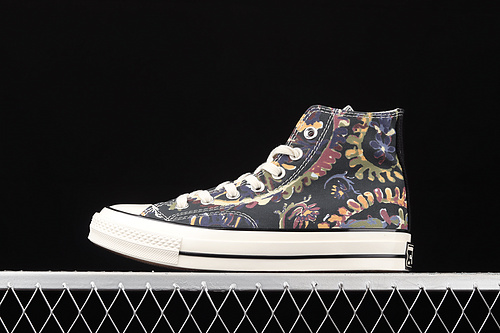 Chuck Taylor All Star 70S High Top Fall Florals Black/Multi-Color/Egret 23