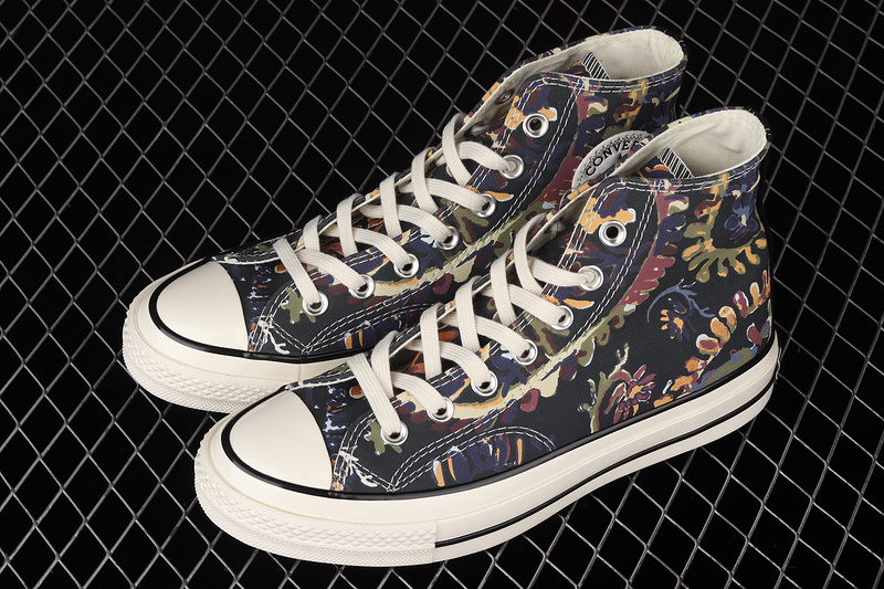 Chuck Taylor All Star 70S High Top Fall Florals Black/Multi-Color/Egret 29