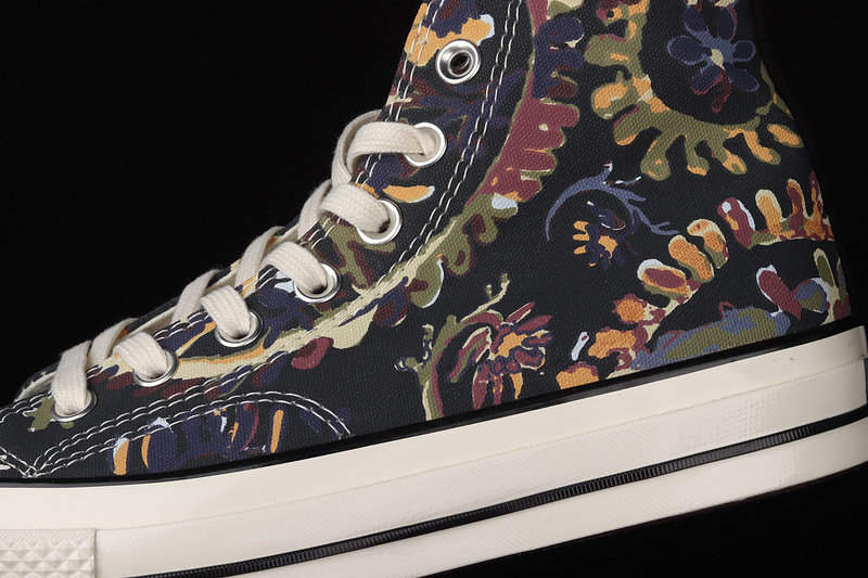 Chuck Taylor All Star 70S High Top Fall Florals Black/Multi-Color/Egret 31