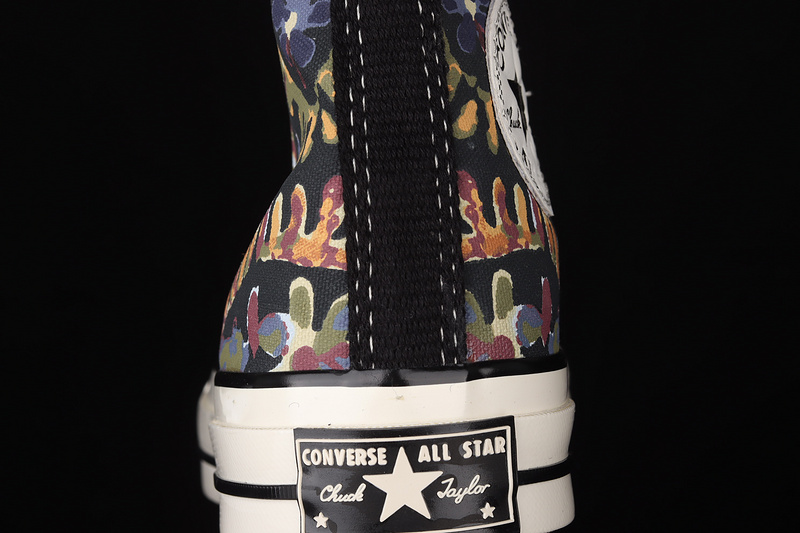 Chuck Taylor All Star 70S High Top Fall Florals Black/Multi-Color/Egret 33