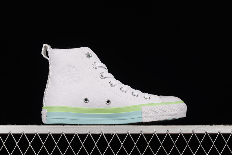 Chuck Taylor All Star 70S Low White/Green/Sky Blue 3