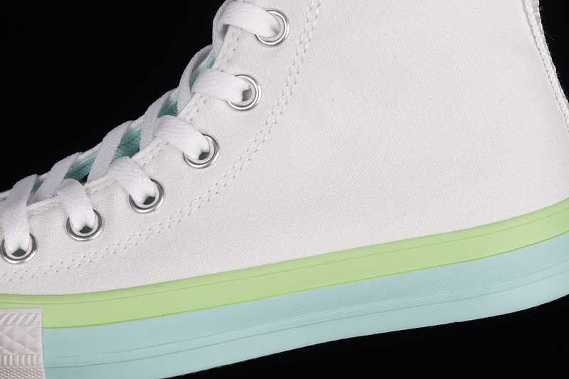 Chuck Taylor All Star 70S Low White/Green/Sky Blue 19