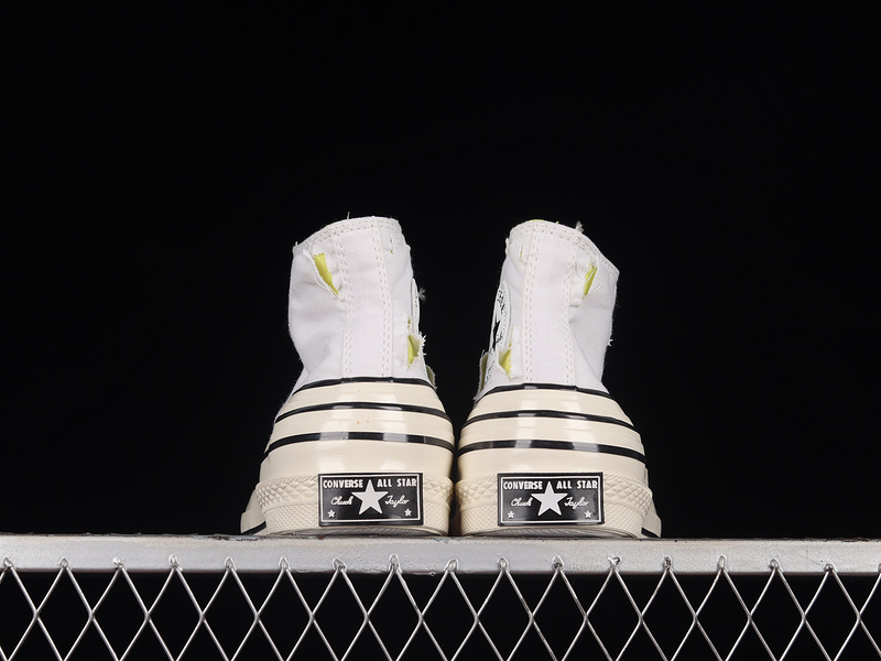 Chuck Taylor All-Star 70 Hi Hacked Heel Edge Glow White/Laser Lemon/Egret 7