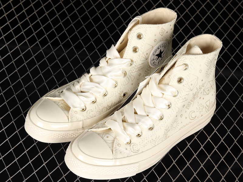 Chuck Taylor Allstar 70S High Golden Elements Egret/Light Gold/Black 5