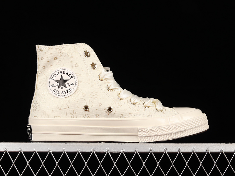 Chuck Taylor Allstar 70S High Golden Elements Egret/Light Gold/Black 15