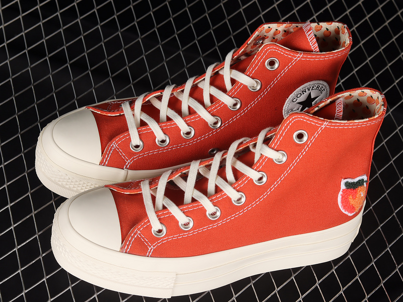 Chuck Taylor All Star Lift Platform High Peaches Mantra Orange/Egret/Black 7