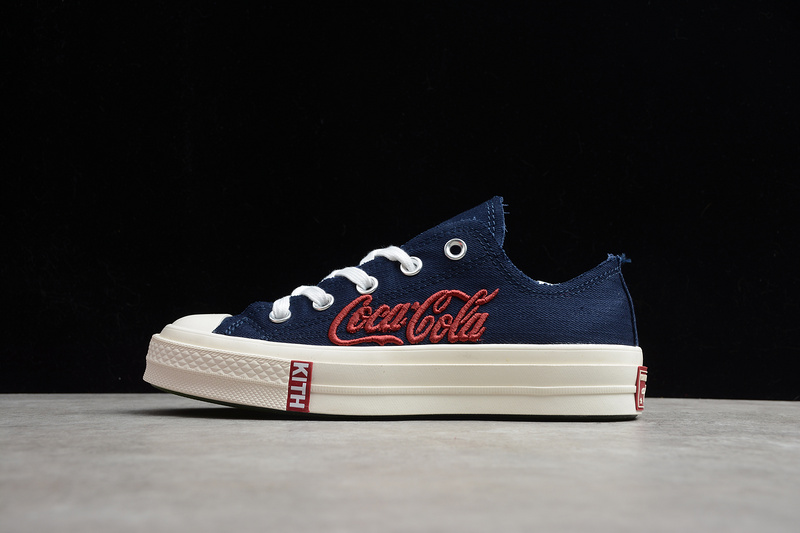 Kith X Coca-Cola X Chuck Taylor All-Star 70S Low Navy Blue/Red/White 3