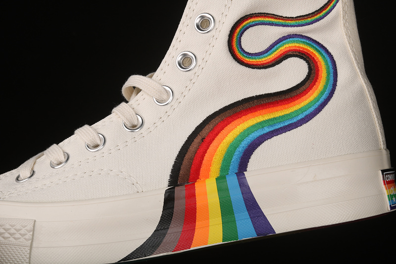 Chuck Taylor All-Star 70S High Pride Egret/Multi-Color/White Bone 9