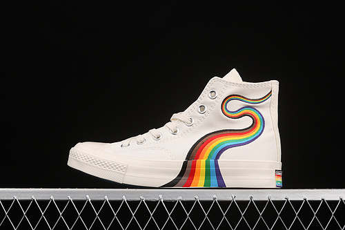 Chuck Taylor All-Star 70S High Pride Egret/Multi-Color/White Bone 25