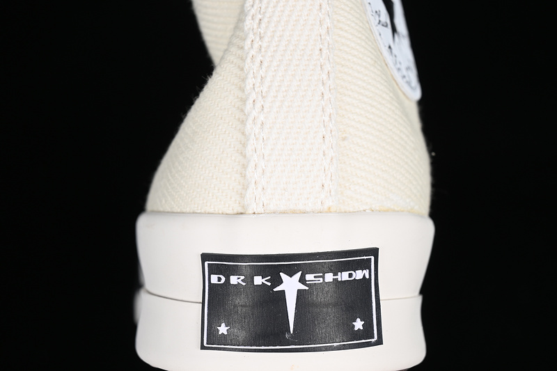 Converse X Rickowens White/Black/Off White 11