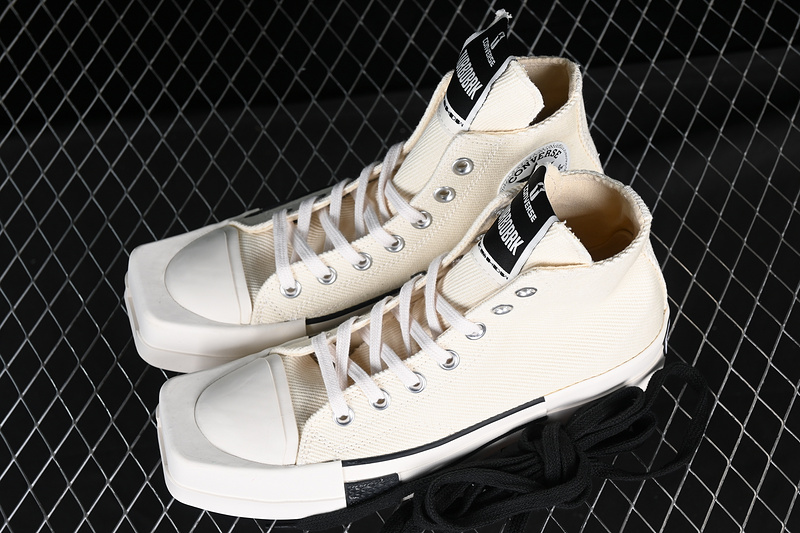 Converse X Rickowens White/Black/Off White 13