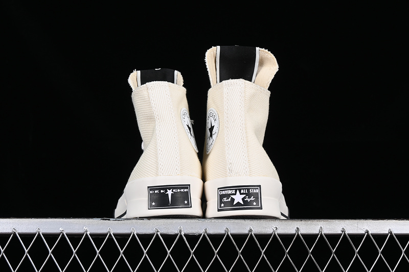 Converse X Rickowens White/Black/Off White 23