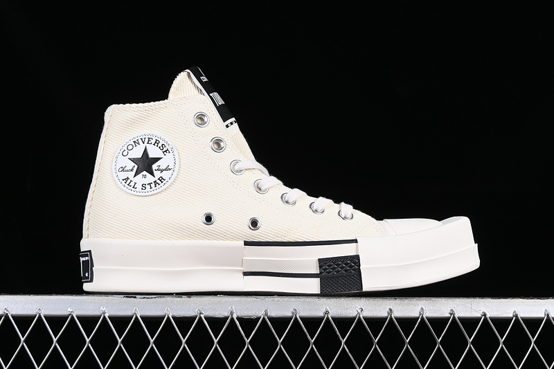 Converse X Rickowens White/Black/Off White 25