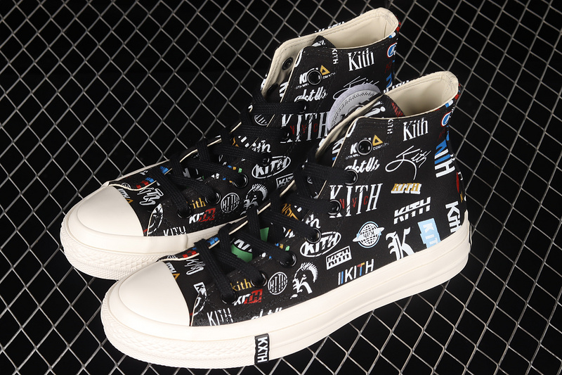 Kith X Chuck Taylor 70S High 10Th Anniversary Black/White/Multi-Color 3