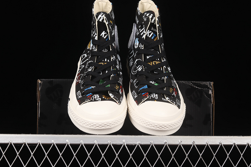 Kith X Chuck Taylor 70S High 10Th Anniversary Black/White/Multi-Color 7