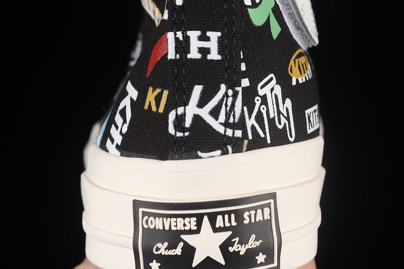 Kith X Chuck Taylor 70S High 10Th Anniversary Black/White/Multi-Color 13