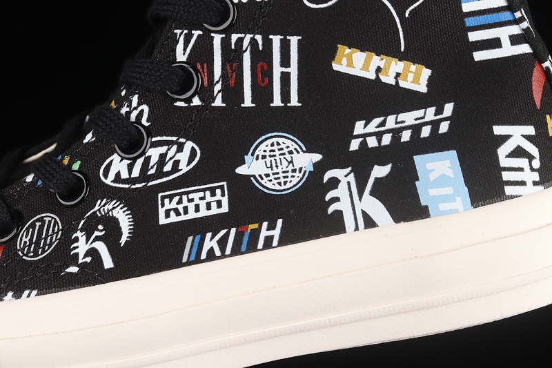 Kith X Chuck Taylor 70S High 10Th Anniversary Black/White/Multi-Color 23