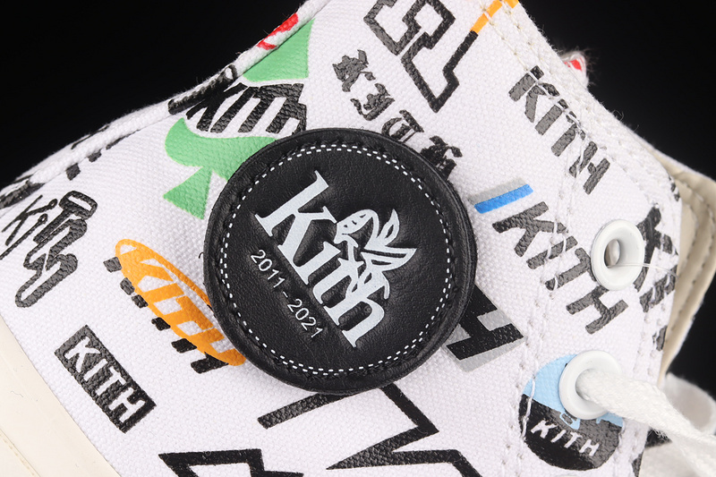 Kith X Chuck Taylor 70S High 10Th Anniversary White/Black/Multi-Color 3