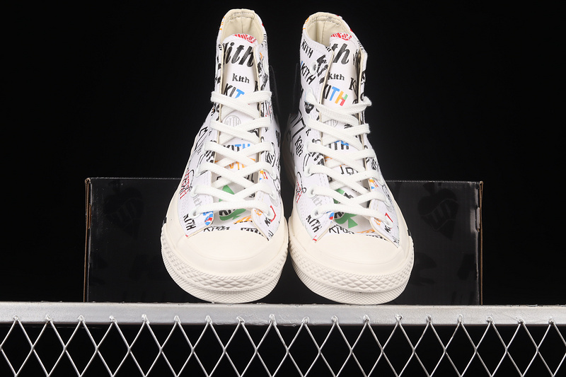 Kith X Chuck Taylor 70S High 10Th Anniversary White/Black/Multi-Color 7