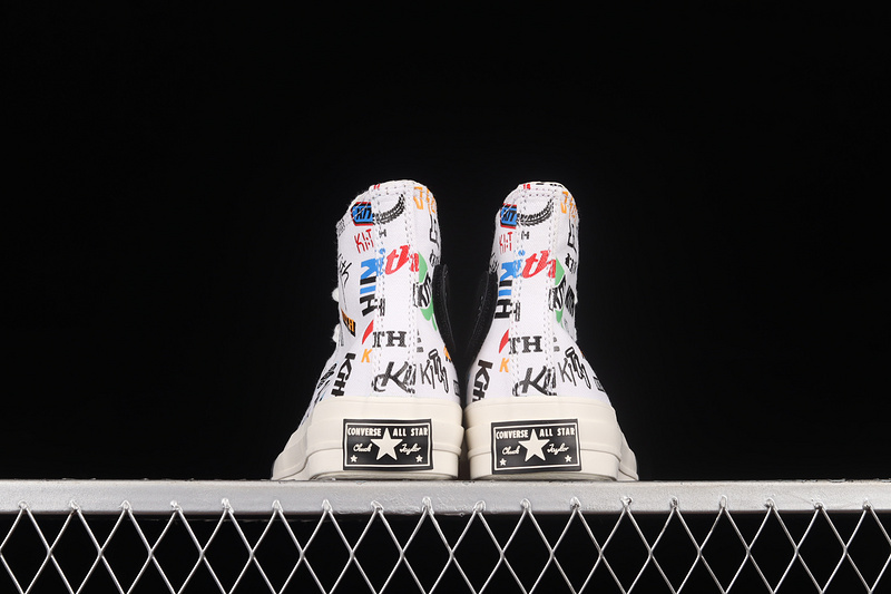 Kith X Chuck Taylor 70S High 10Th Anniversary White/Black/Multi-Color 33