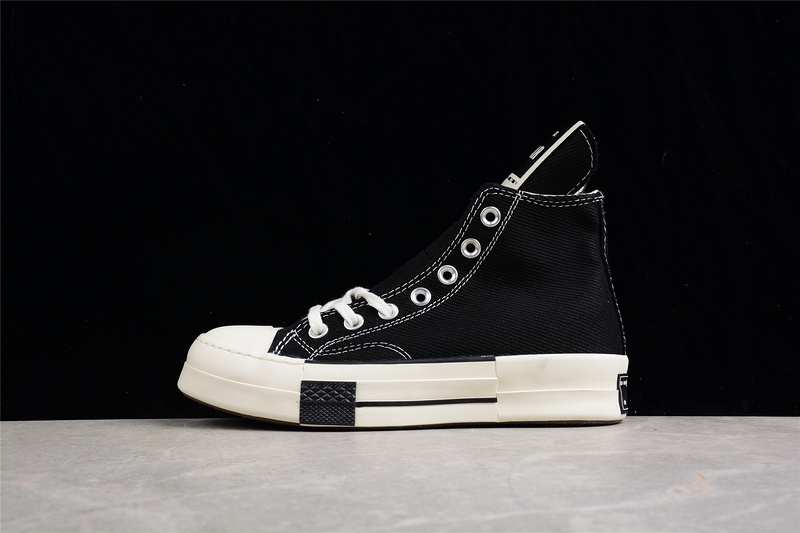 Rick Owens Drkshdw Drkstar Chuck Taylor 70S High Black/Egret 21